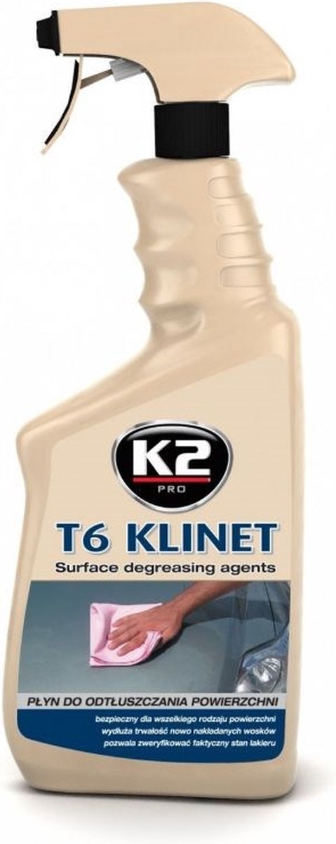 Melle T6 Klinet Serie - Ontvettingsmiddel - 770 ml - Veilig voor Alle oppervlaktes - 50% Isopropylalcohol