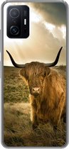 Telefoonhoesje Geschikt voor Xiaomi 11T Pro hoesje - Schotse Hooglander - Zon - Dieren - Siliconen Telefoonhoesje Telefoonhoesje