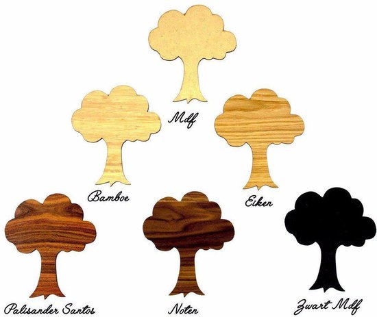 Skyline Alkmaar Bois Zwart - 100 cm - Décoration design - Décoration murale - WoodWideCities