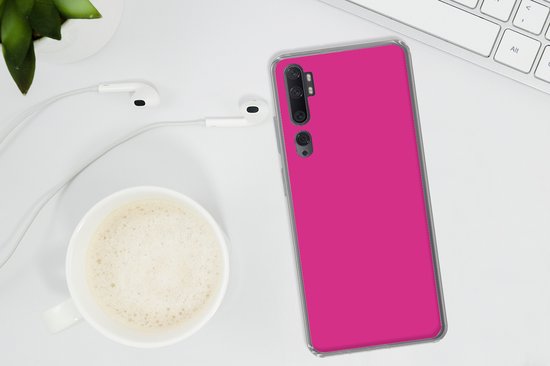 Xiaomi Mi Note 10 - Fuchsia - Néon - Couleurs - Coque de téléphone en Siliconen