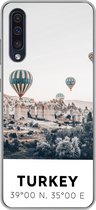 Geschikt voor Samsung Galaxy A50 hoesje - Luchtballon - Turkije - Zomer - Grijs - Siliconen Telefoonhoesje