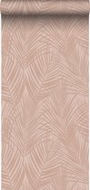 Papier peint ESTAhome feuilles de palmier vieux rose - 139432 - 0,53 x 10,05 m
