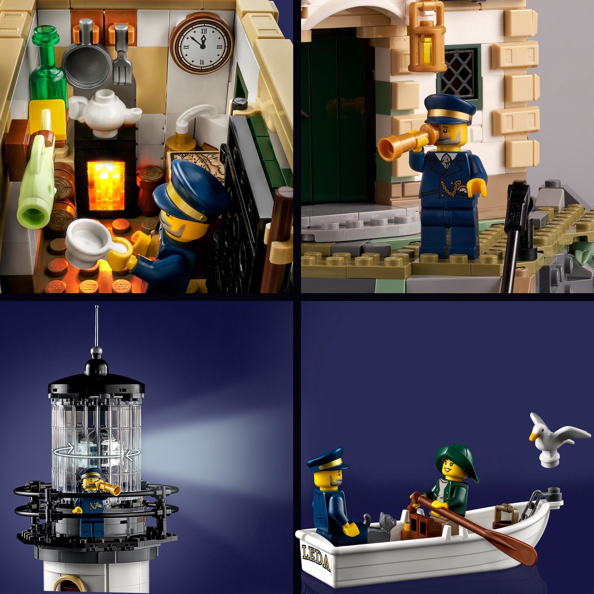 LEGO Ideas Gemotoriseerde vuurtoren met Lichtjes, Modelbouwset voor Volwassenen - 21335 — afbeelding 20