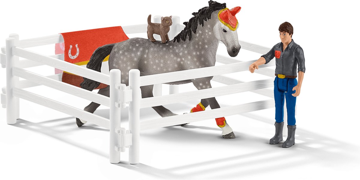 schleich HORSE CLUB Speelfigurenset - Mia's Springset - Kinderspeelgoed voor Jongens en Meisjes - 5 tot 12 jaar - 18 Onderdelen - 42443 — afbeelding 18