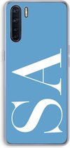 Gepersonaliseerd - Case Company® - Hoesje geschikt voor Oppo A91 hoesje - Monogram N°2 - Soft Cover Telefoonhoesje - Bescherming aan alle Kanten en Schermrand