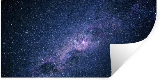 Stickers muraux - Voie lactée - Étoiles - Espace - Garçons - Filles - Enfants - 160x80 cm - Feuille adhésive