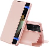Telefoonhoesje geschikt voor Samsung Galaxy S21 Ultra - Dux Ducis Skin X Case - Roze