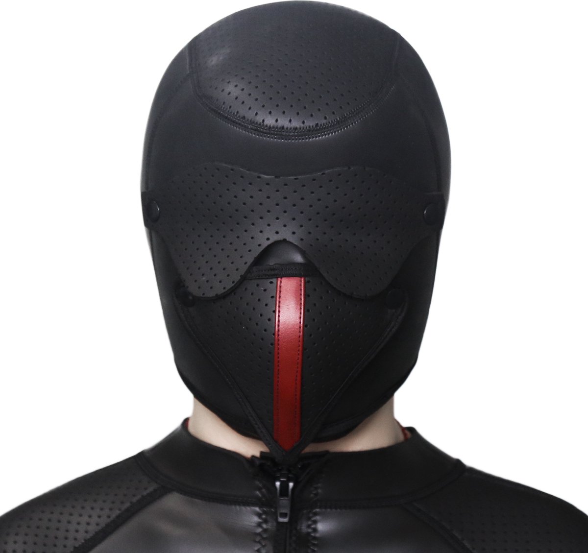 Banoch | Masker Cobra | neopreen | afneembaar oog & mondmasker | bondage — afbeelding 12