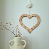 The Heart - Muurdecoratie hout - Woonkamer - Slaapkamer - Hart - Handgemaakt - Uniek ontwerp - Smith Premium®