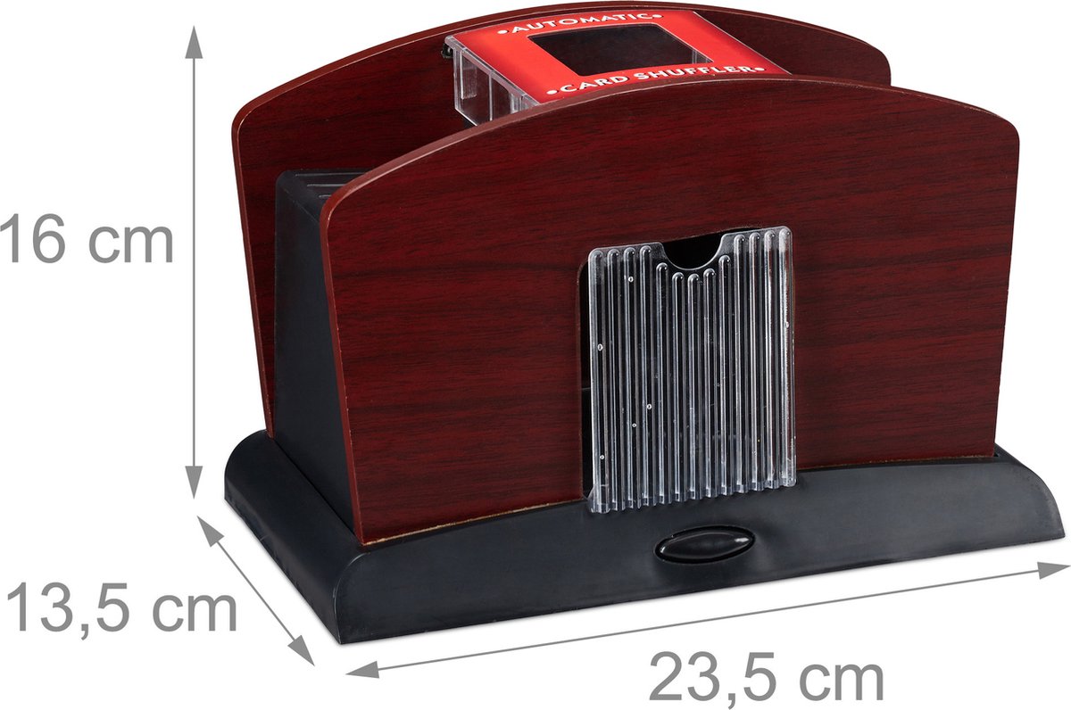 Decopatent® Automatische Kaartenschudmachine Voor Speelkaarten Kaartenschudder Op Batterijen Poker Blackjack Card Shuffer Decopatent® Automatische Kaartenschudmachine Voor Speelkaarten Kaartenschudder Op Batterijen Poker Blackjack Card Shuffer
