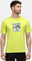 Het Regatta Fingal Slogan T-shirt met korte mouwen - heren - met opdruk - sneldrogend - Groen