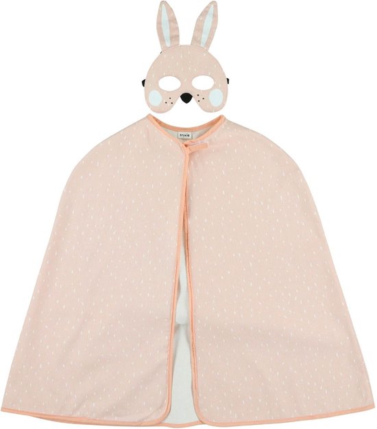 Trixie - Verkleedkleding Kind Cape & Masker - Verkleedkleren - Rabbit