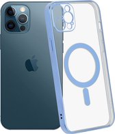 ShieldCase geschikt voor Apple iPhone 11 Pro hoesje transparant Magneet metal coating - blauw