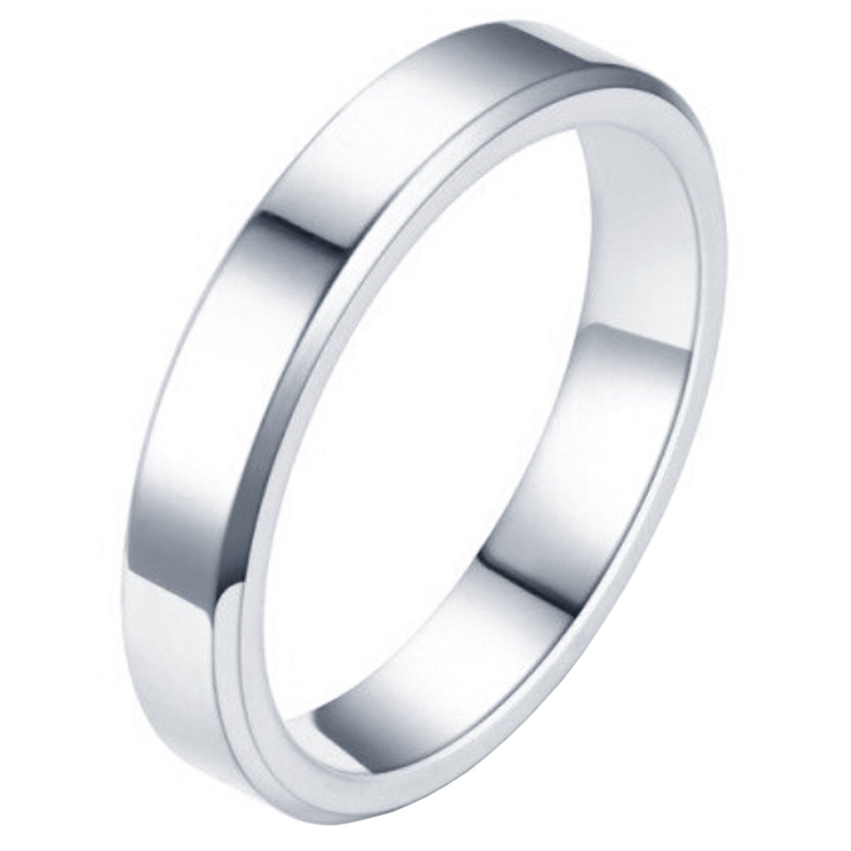 LGT Jewels smalle stalen ring Zilverkleurig 4mm-18mm