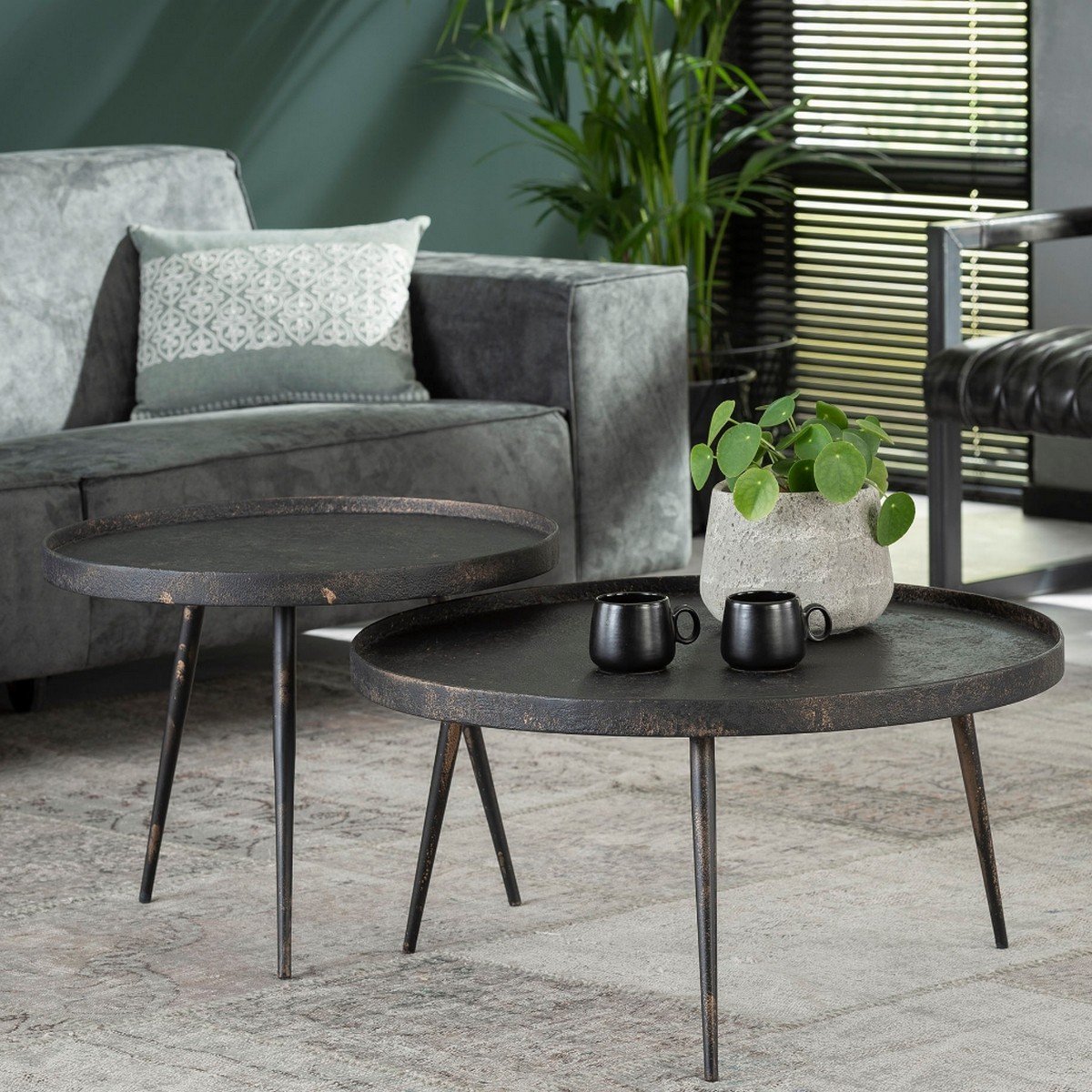 Fraaai - Lazio salontafel - set van twee rond