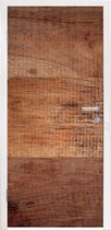 Deursticker Houten planken als achtergrond - 95x215 cm - Deurposter