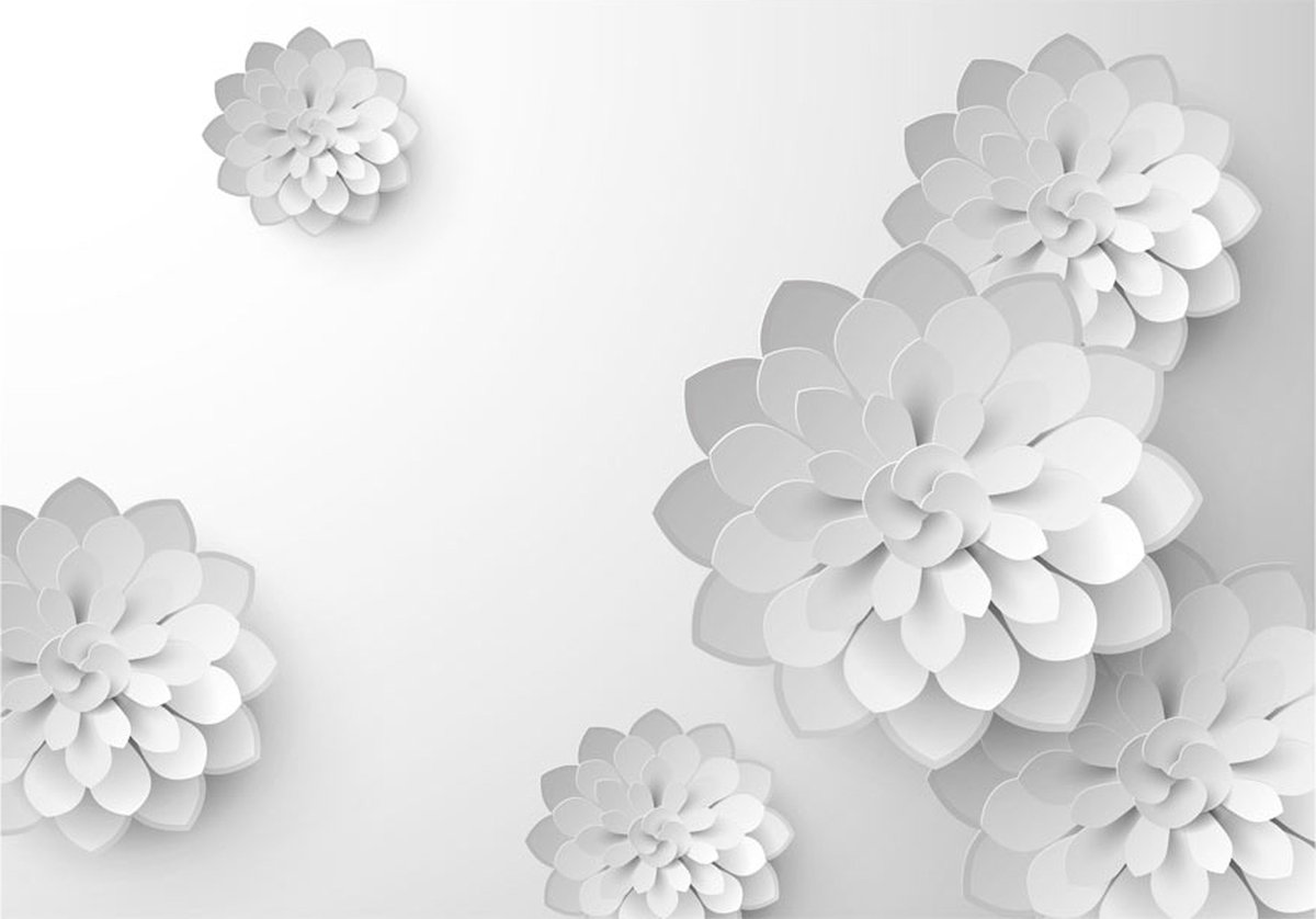 Fotobehang - White Garden.