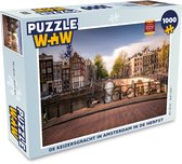 Puzzel De Keizersgracht in Amsterdam in de herfst - Legpuzzel - Puzzel 1000 stukjes volwassenen