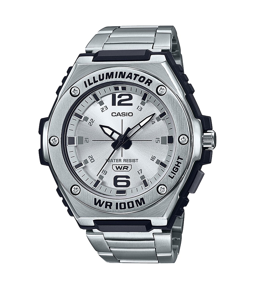 Casio Collection MWA-100HD-7AVEF Herenhorloge 49 mm - Zilverkleurig