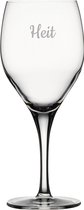 Gegraveerde witte wijnglas 34cl Heit