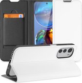 Hoesje Motorola Moto E32 | Moto E32s Bookcase Wit met Pashouder en Standaard