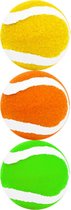Set de 3x balles de tennis premium colorées 6,5 cm - Usage récréatif - Entraînement de Tennis