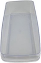 Bac de tri réfrigérateur MORAX - Transparent - Plastique - 15 x 33 cm - Taille L - Bac de rangement - Poubelle - Frigo