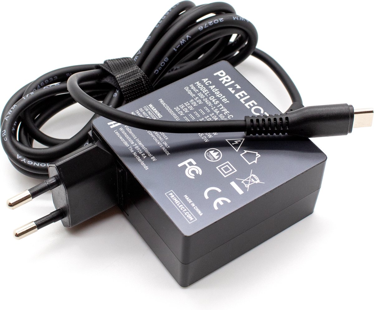 Laptop oplader 45W geschikt voor Asus Chromebook Flip C434T