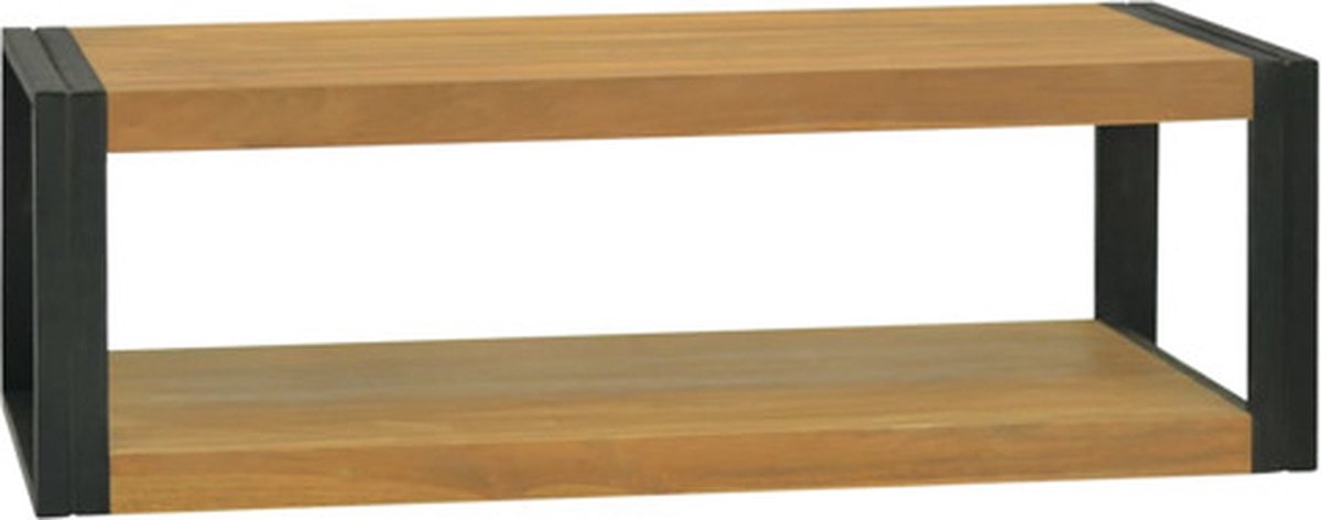vidaXL - Badkamerkast - 120x45x35 - cm - massief - teakhout