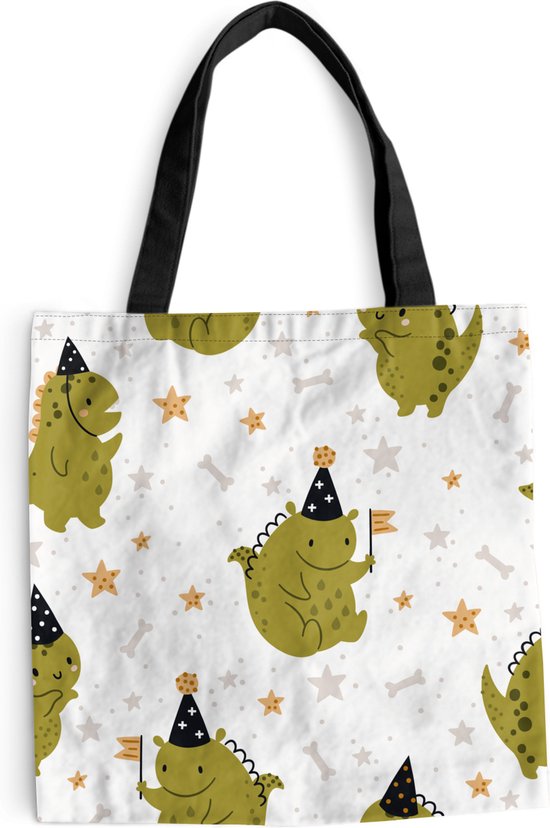 Sac à bandoulière - Sac de plage - Shopper Design - Garçons - Dragon - Enfants - 40x40 cm - Sac en coton