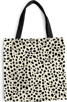 Sac Bandoulière - Sac De Plage - Shopper Imprimé Animal - Pois - Panthère - 45x45 cm - Sac Coton