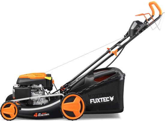 FUXTEC Grasmaaier Benzine - E-Start - 51cm - Zelfrijdend / Zelftrekkend / Achterwielaandrijving - Mulchfunctie - Opvangbak 60L - FX-RM5196eS van FUXTEC — afbeelding 4