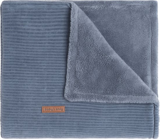 Baby's Only Ledikantdeken teddy Sense - vintage blue