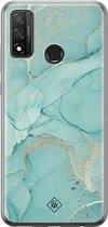 Casimoda® hoesje - Geschikt voor Huawei P Smart (2020) - Marmer mint groen - Siliconen/TPU - Soft Case - Mint - Marmer