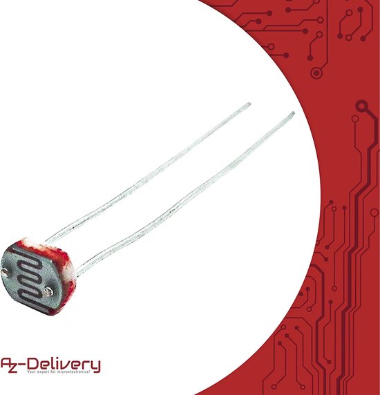 AZDelivery 5 x Set van 10 Lichtgevoelige Diodes 150V 5mm LDR5528 GL5528 5528... bol