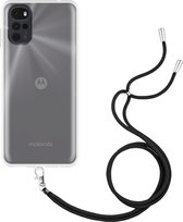 Cazy Motorola Moto G22 Hoesje met Koord - Transparant