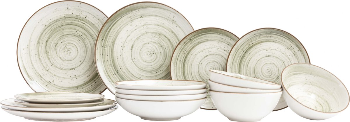 Cosy & Trendy Serviesset Sintra Ivy Green 16-Delig