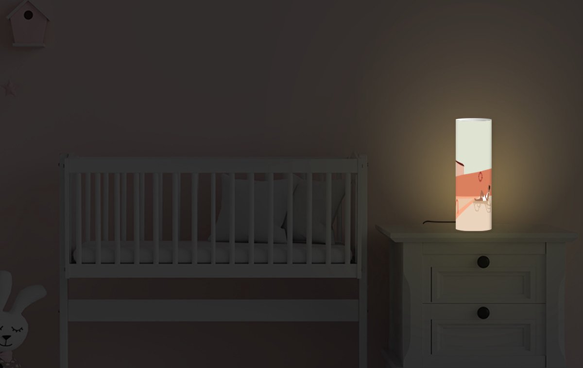 Lamptiger Tafellamp - Vrouw - Ø 16 Cm - E14 - Multicolor