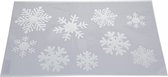 Kerst raamsjablonen sneeuwvloken plaatjes 54 cm - Raamdecoratie Kerst - Sneeuwspray sjabloon