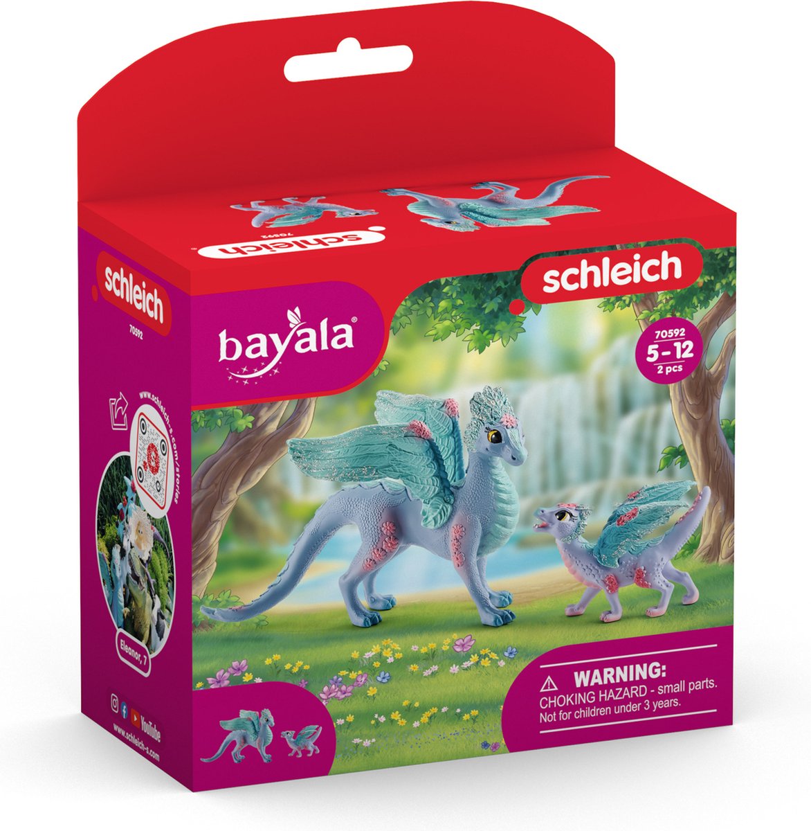 schleich BAYALA - Bloemendrakenmama en baby - Speelfiguur - 70592 — afbeelding 5