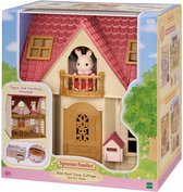 Sylvanian Families 5567 Nieuw Startershuis- poppenhuis met brievenbus- 1 speelfiguur meisje konijn- diverse accesoires