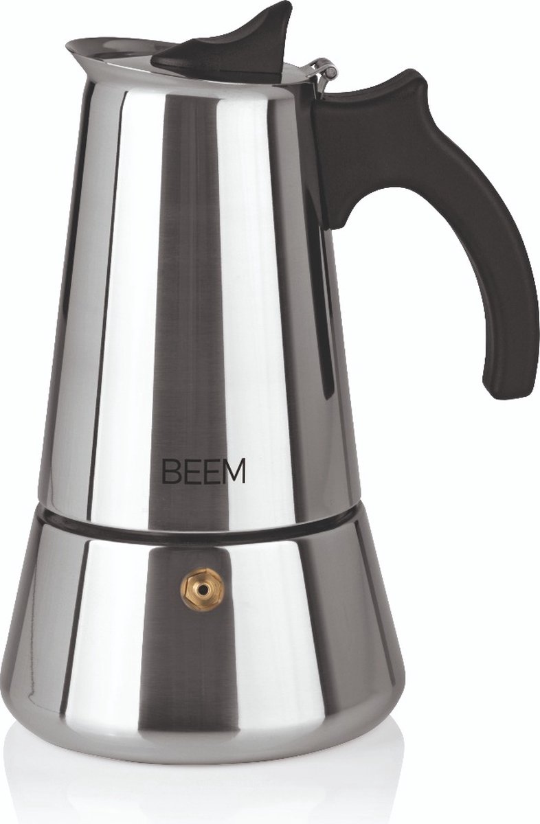 Beem Espresso Maker – 6 kops– 300ML – percolator – Moka – geschikt voor alle kookplaten incl. inductie