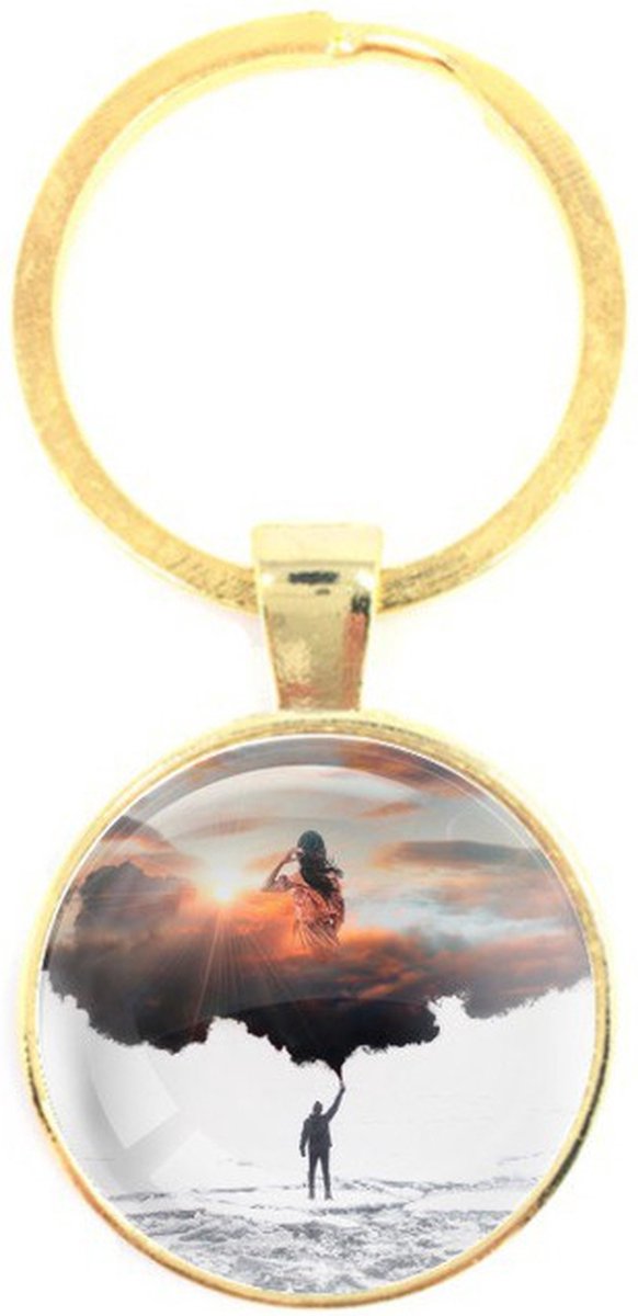 Sleutelhanger Glas - Rook