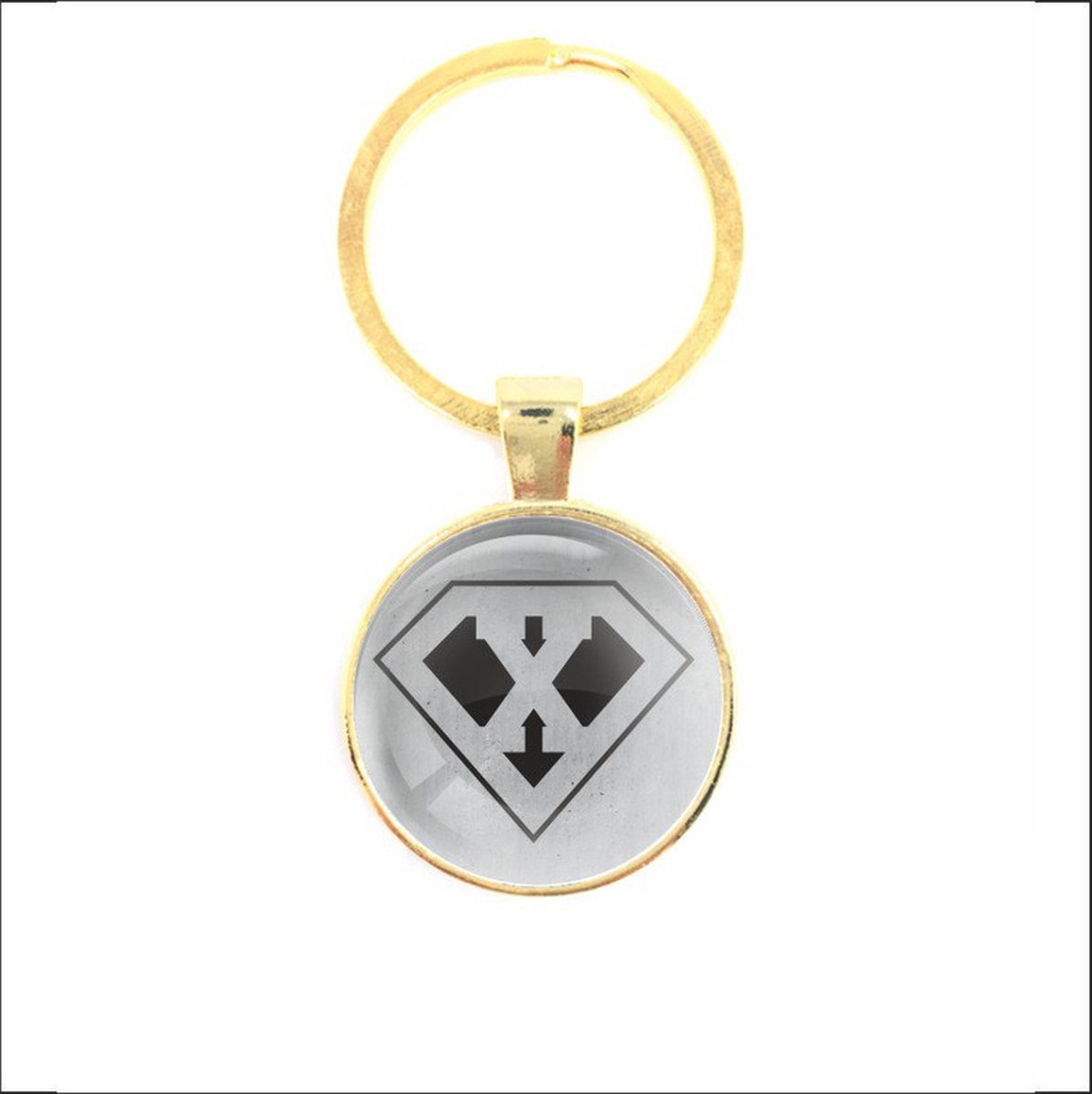 Sleutelhanger Glas - X