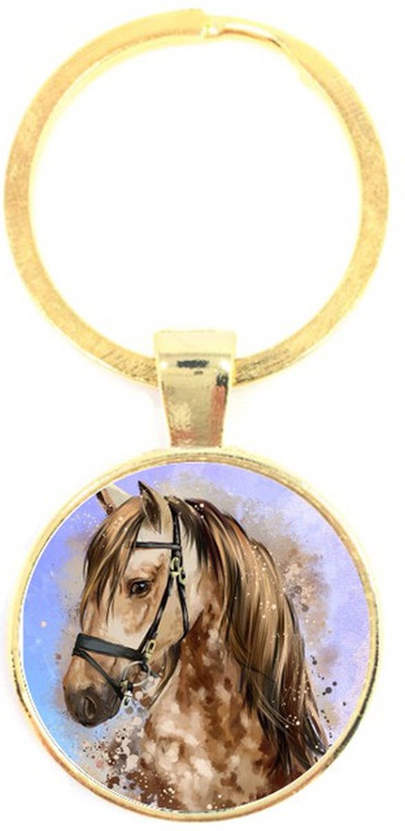 Sleutelhanger Glas - Paard