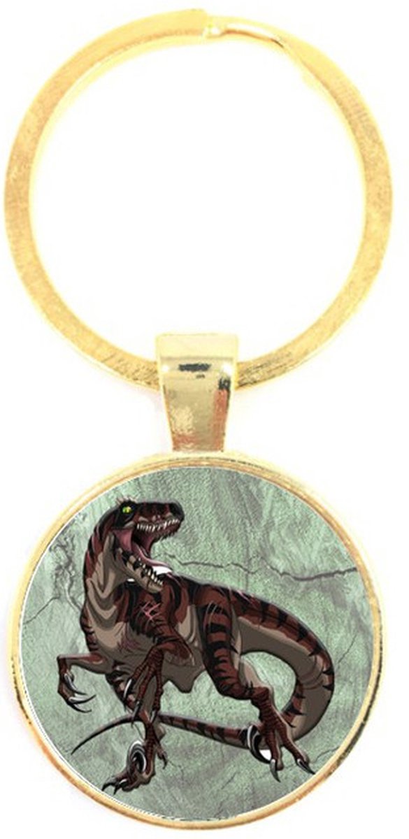 Sleutelhanger Glas - Dinosaurus