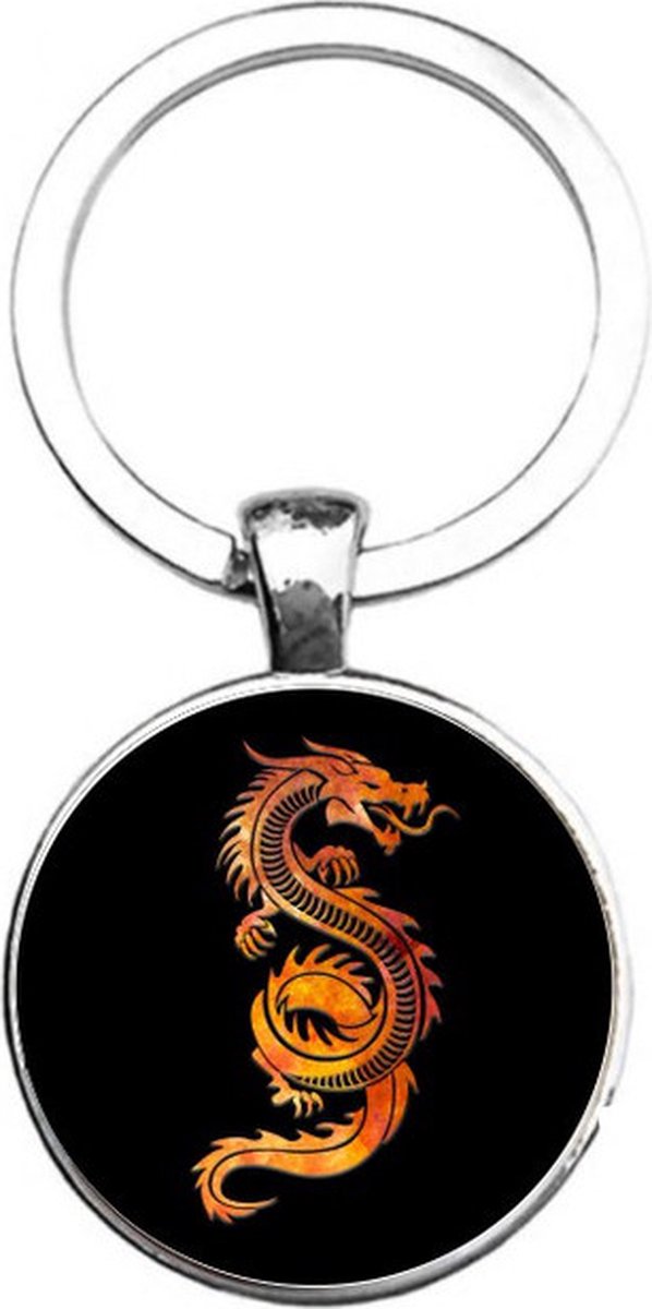 Sleutelhanger Glas - Draak