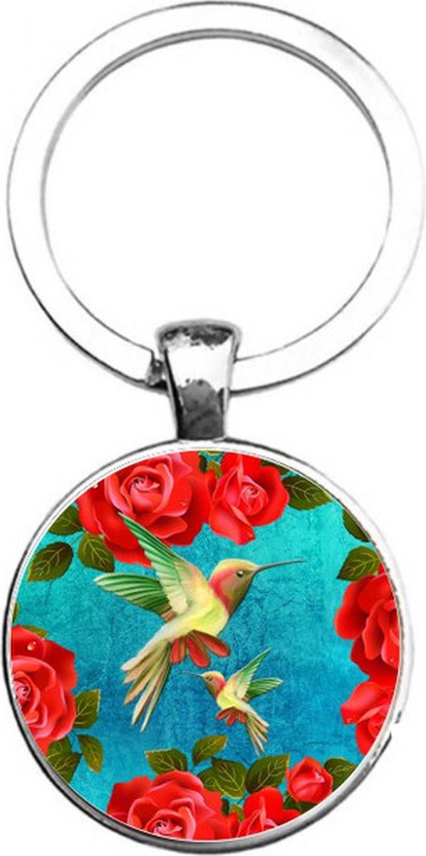 Sleutelhanger Glas - Vogels