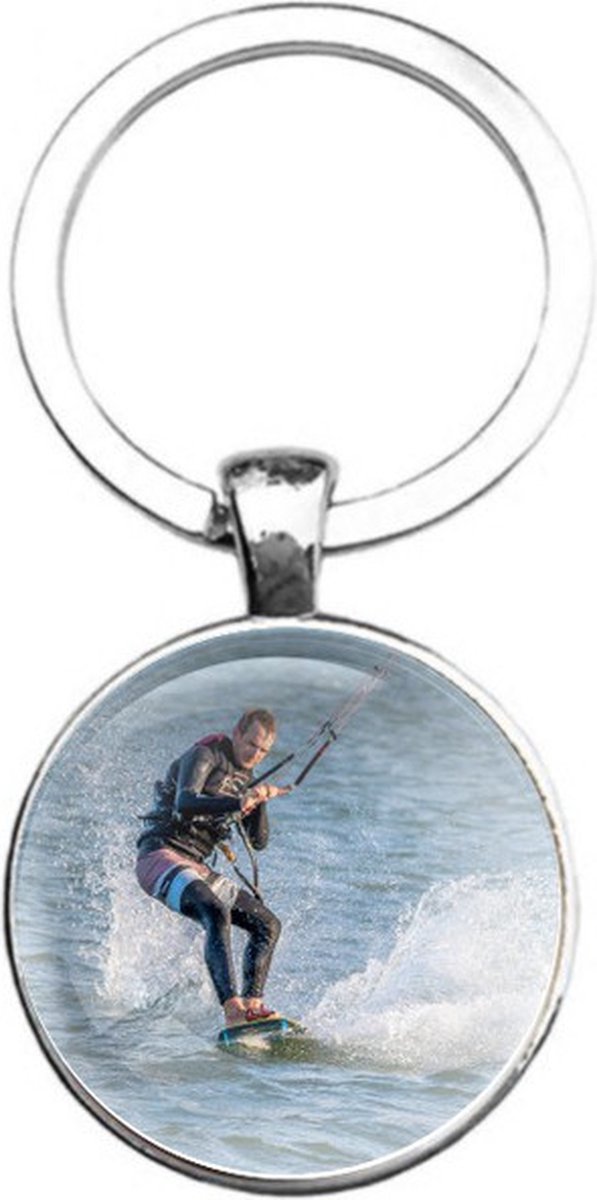 Sleutelhanger Glas - Wakeboarden