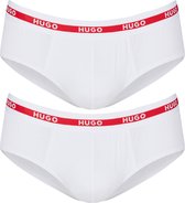 HUGO hipster briefs (2-pack) - heren slips - wit - Maat: S